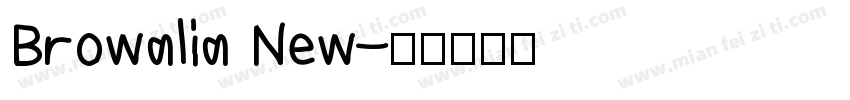 Browalia New字体转换